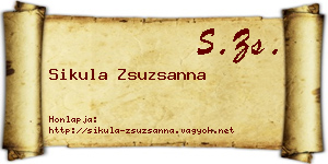 Sikula Zsuzsanna névjegykártya