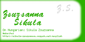 zsuzsanna sikula business card